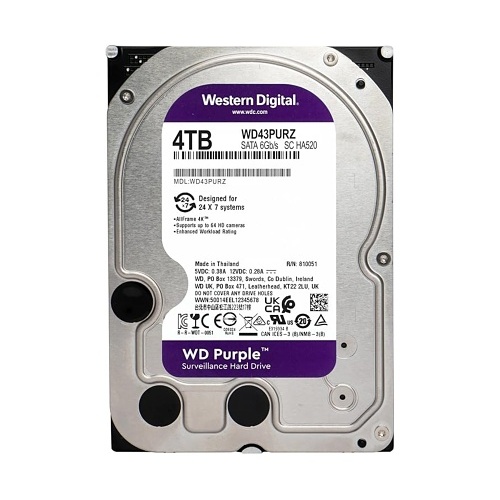 Western Digital WD Purple 4TB WD43PURZ Hard Drive