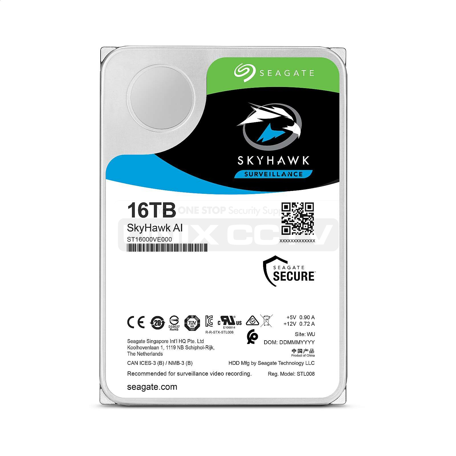 Seagate SkyHawk AI 16TB ST16000VE000 Hard Drive